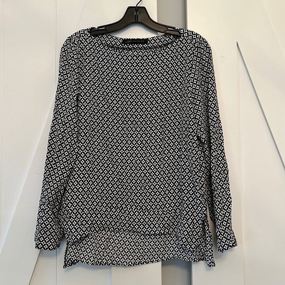 Zara shirt. Light and silky feel.